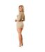 Womens/ladies Knitted Mini Skirt Tan Missy Empire-3