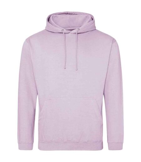 Unisex adult college hoodie lilac Awdis