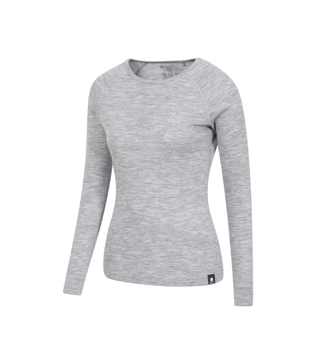 Haut thermique merino femme gris clair Mountain Warehouse