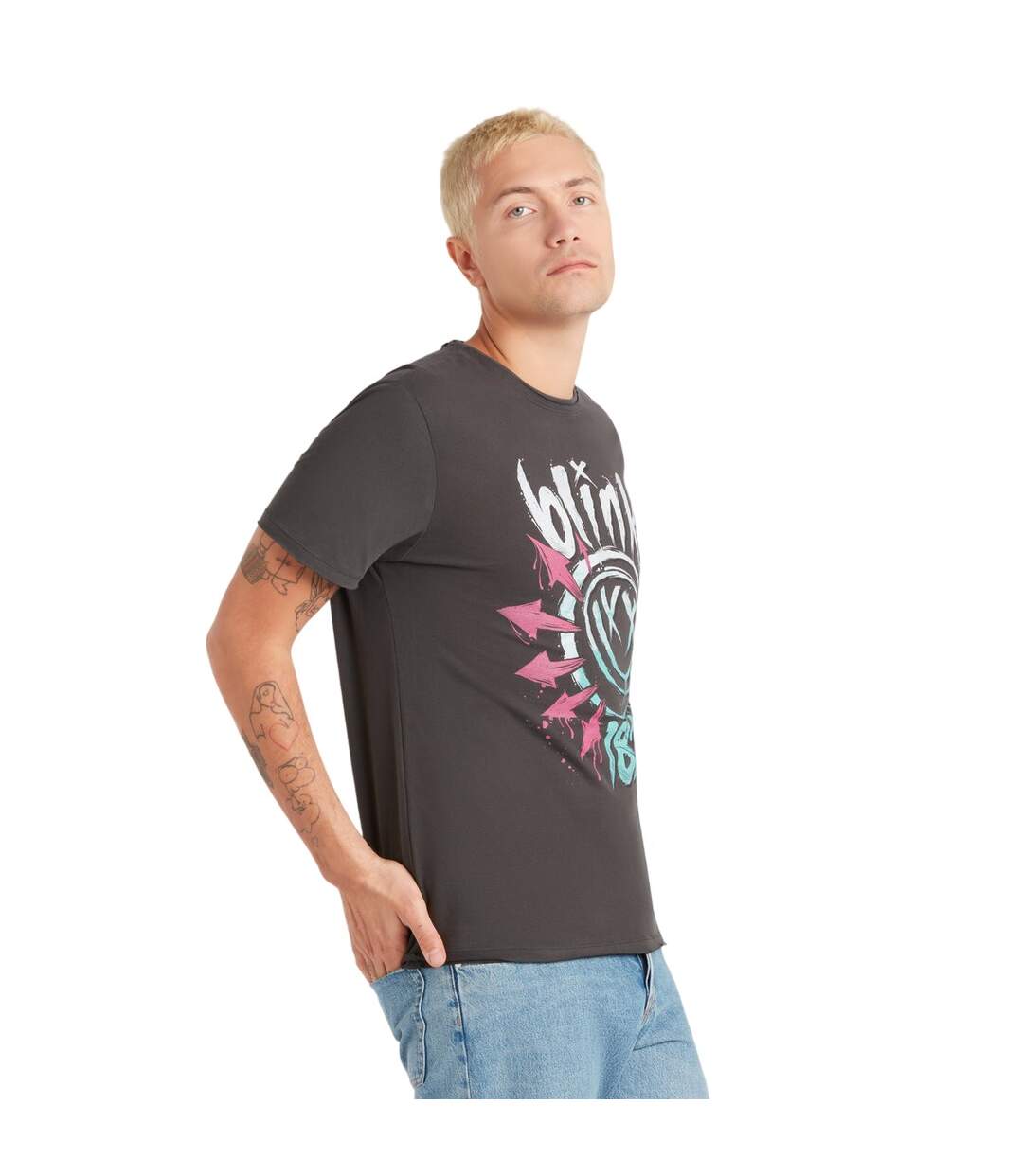 T-shirt homme charbon Amplified-3