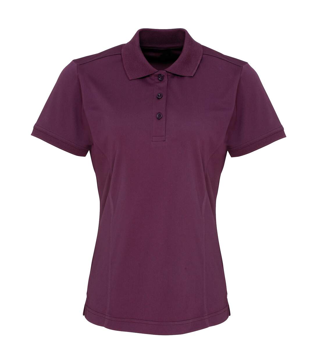 Coolchecker polo à manches courtes femme aubergine Premier