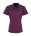 Premier Womens/Ladies Coolchecker Short Sleeve Pique Polo T-Shirt (Aubergine)