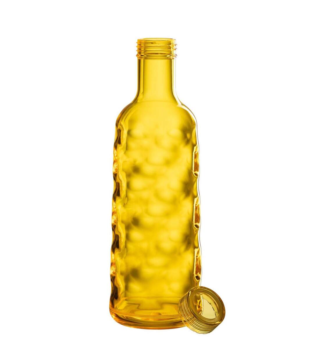 Bouteille en Plastique Martelé 1,15L Jaune-2