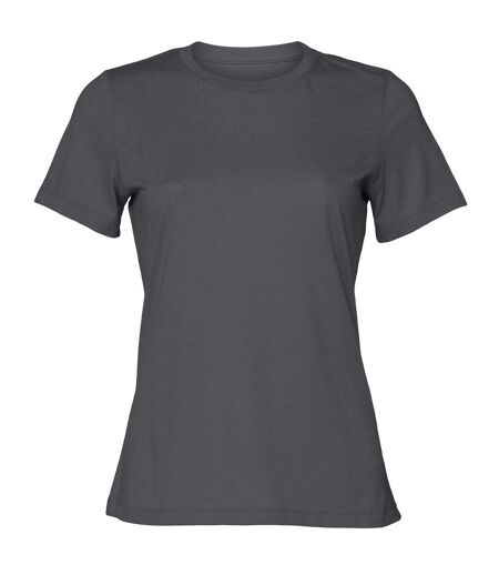 Bella + Canvas Womens/Ladies Heather Jersey Relaxed Fit T-Shirt (Deep Grey)