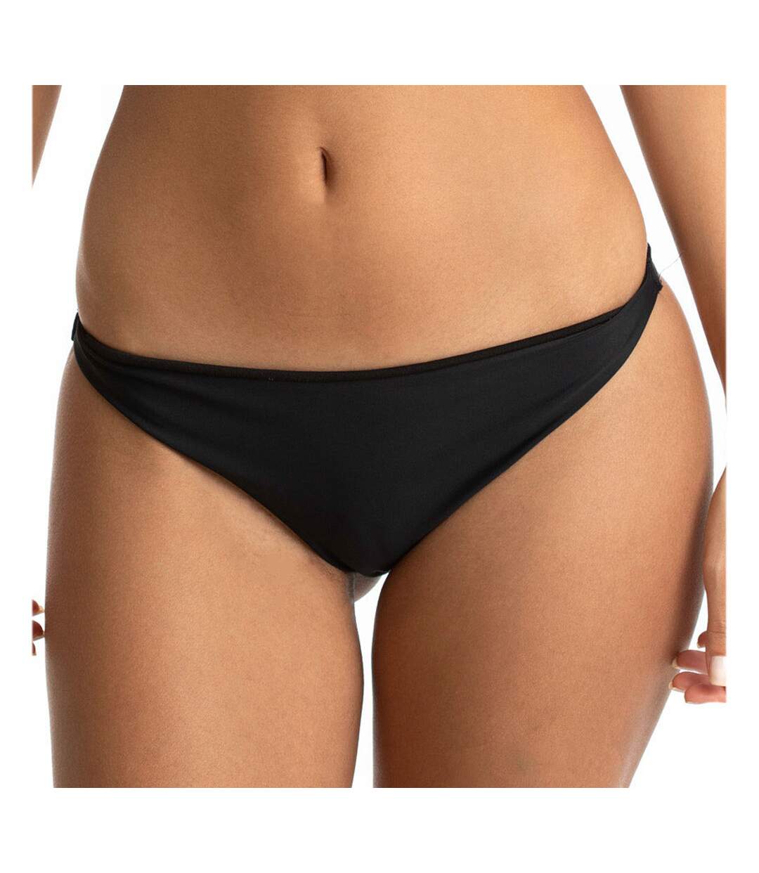 Bas de Bikini Noir Femme Sun Project Tanga-1