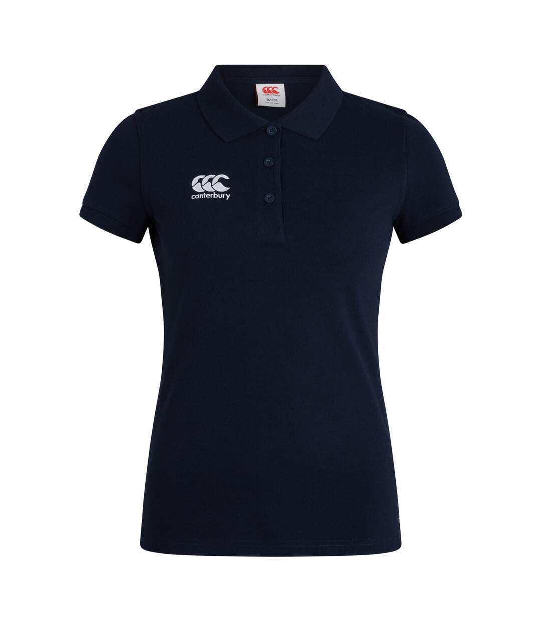 Womens/ladies Waimak Embroidered Logo Polo Shirt Navy Canterbury-2
