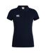 Womens/ladies Waimak Embroidered Logo Polo Shirt Navy Canterbury-2