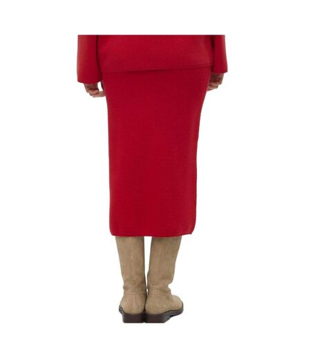 Jupe rouge femme vero moda gold pinstripe