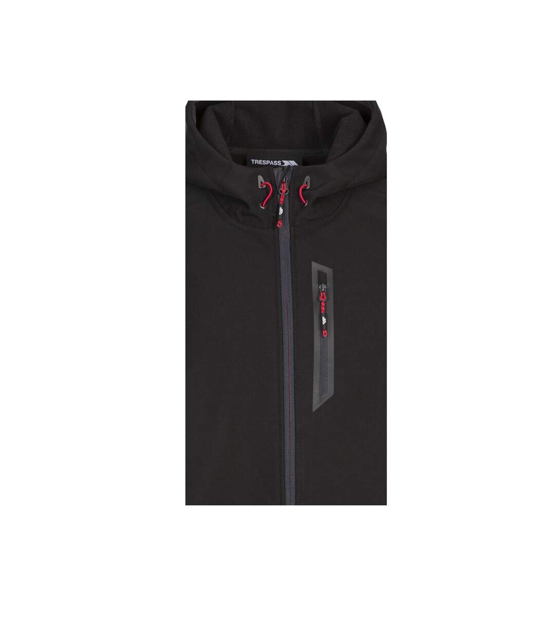 Mens marlon soft shell jacket black Trespass-3