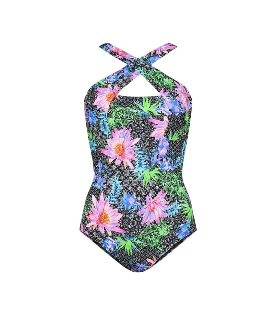 Womens/ladies Mystique All-over Print One Piece Swimsuit Multicoloured Zoggs-1