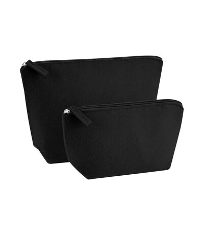 Bagbase Felt Accessory Bag (Black) (16cm x 6cm x 12.5cm)