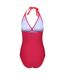 Regatta Womens/Ladies Flavia Contrast One Piece Bathing Suit (Bright Blush/Peach Bloom) - UTRG9097