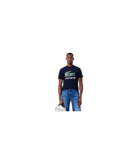 Mens Crocodile Print Regular T-shirt Navy Lacoste