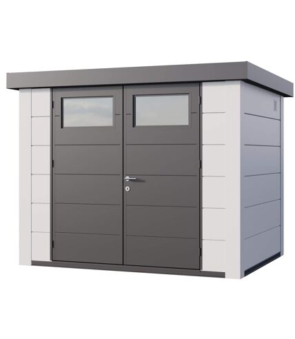 Abri de jardin moderne en acier porte double 5,6 m² Eleganto 2721