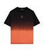 Mens Room 01 Fade T-shirt Black Orange Umbro-1