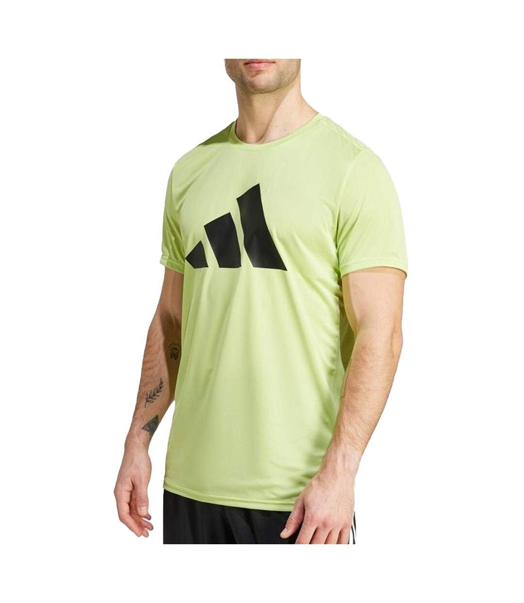 T-shirt vert homme adidas run it-1