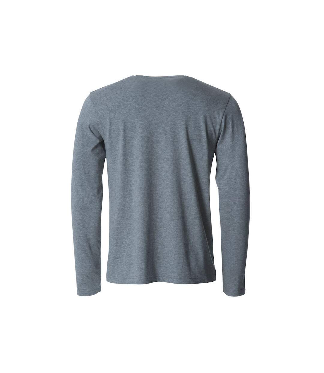 T-shirt Homme Gris Chiné Clique-2