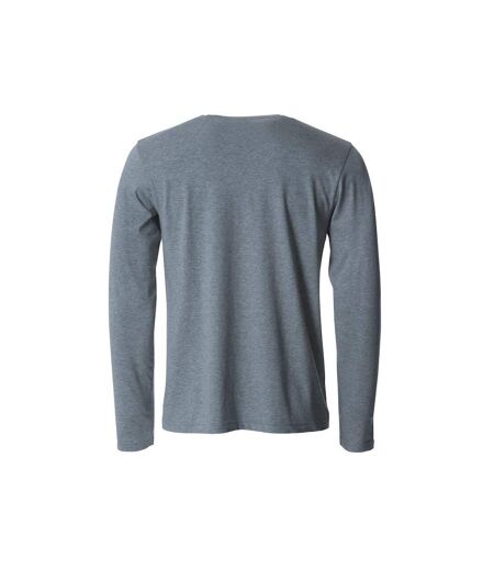 T-shirt Homme Gris Chiné Clique