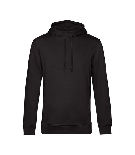 B&C Mens Organic Hooded Sweater (Black Pure) - UTBC4690