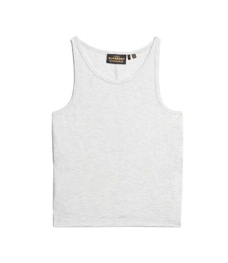 Débardeur blanc chiné femme superdry superdry ruched - l