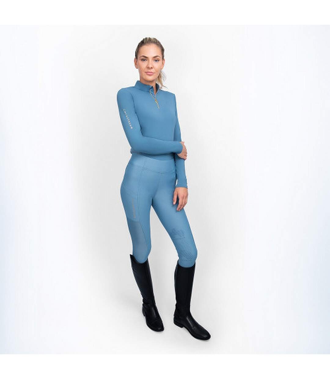 Haut thermique ednam femme bleu ardoise Coldstream