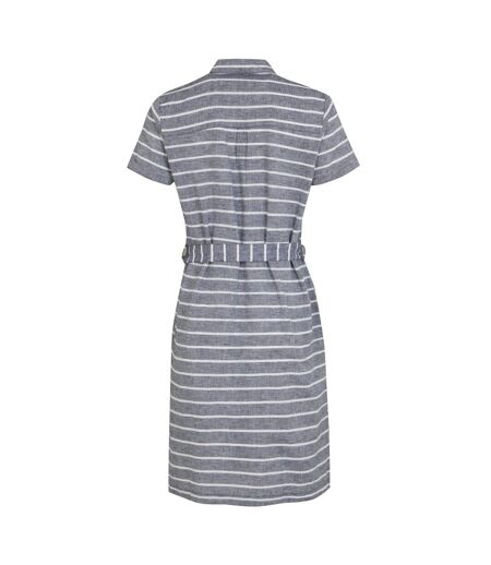 Womens/ladies Rema Striped Shirt Dress Navy White Regatta