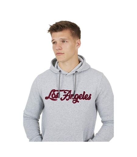 Sweat À Capuche Motif/style Croisée Homme Gris Clair Chiné Brave Soul