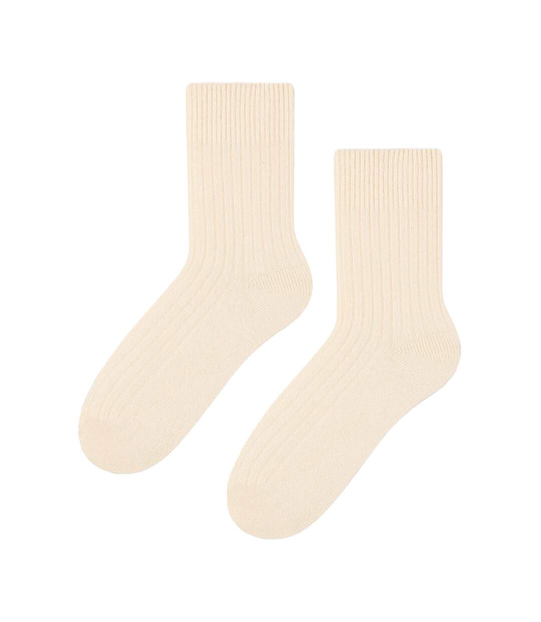 Steven - 3 Paires Femme Chaussettes Laine Mi-mollet Respirant Chaudes-2
