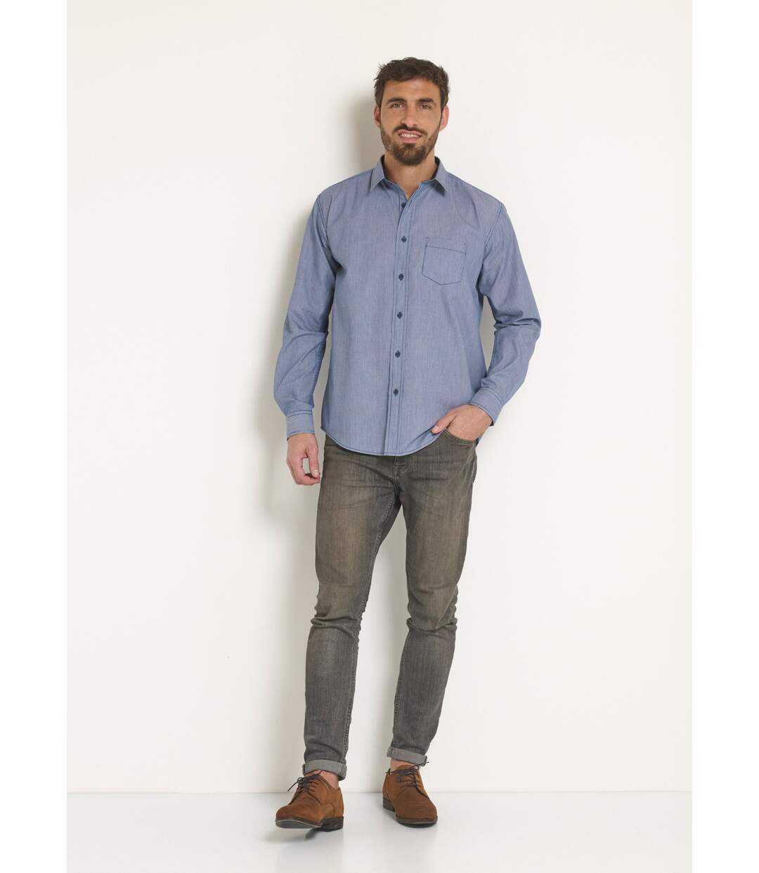 Chemise entretien facile polycoton-3
