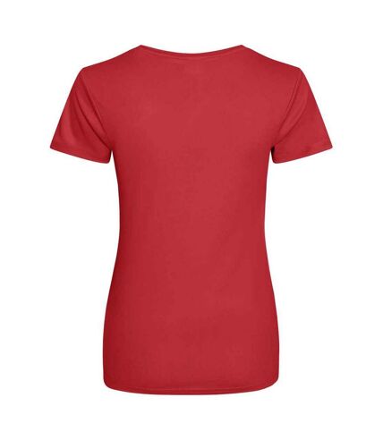 T-shirt de sport femmes rouge feu AWDis AWDis