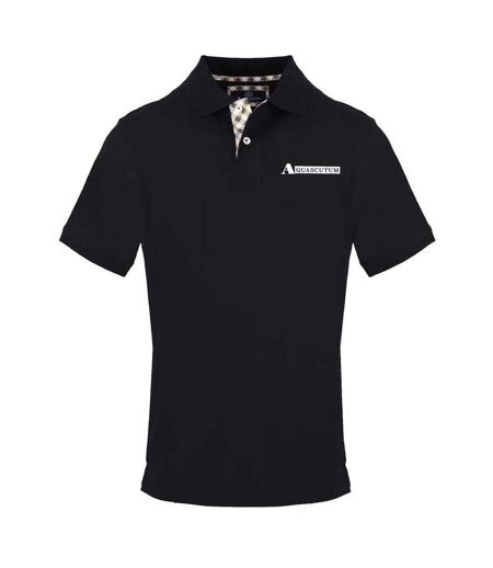 Polo Manches Courtes Homme Noir Aquascutum
