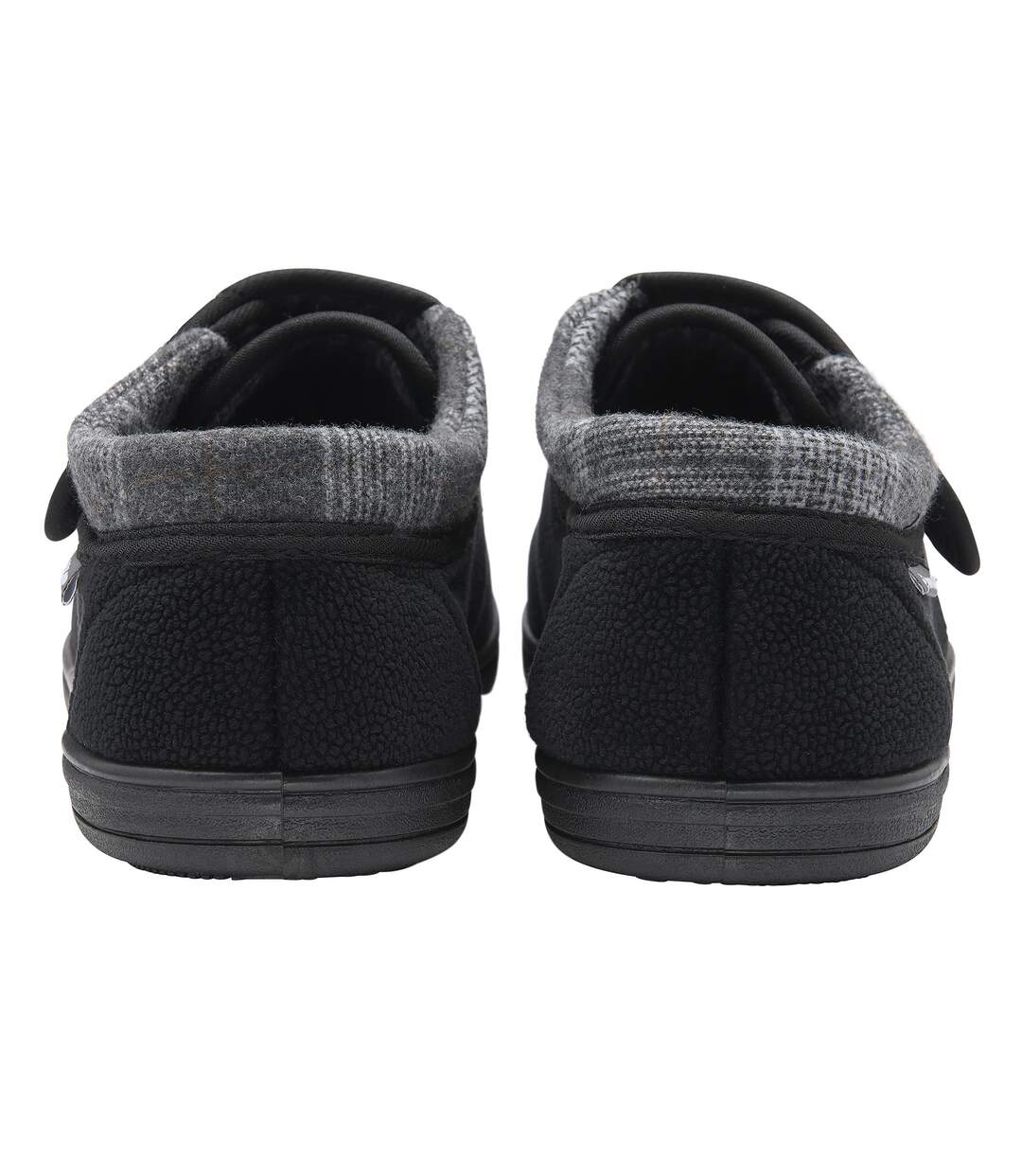 Dunlop - Chaussons homme noirs réglables à fermeture auto-agrippante-2