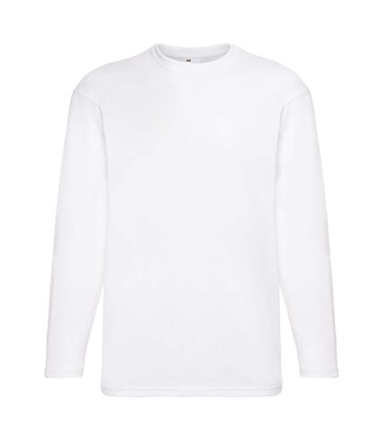 Mens Value Long Sleeve Casual T-Shirt (Snow)