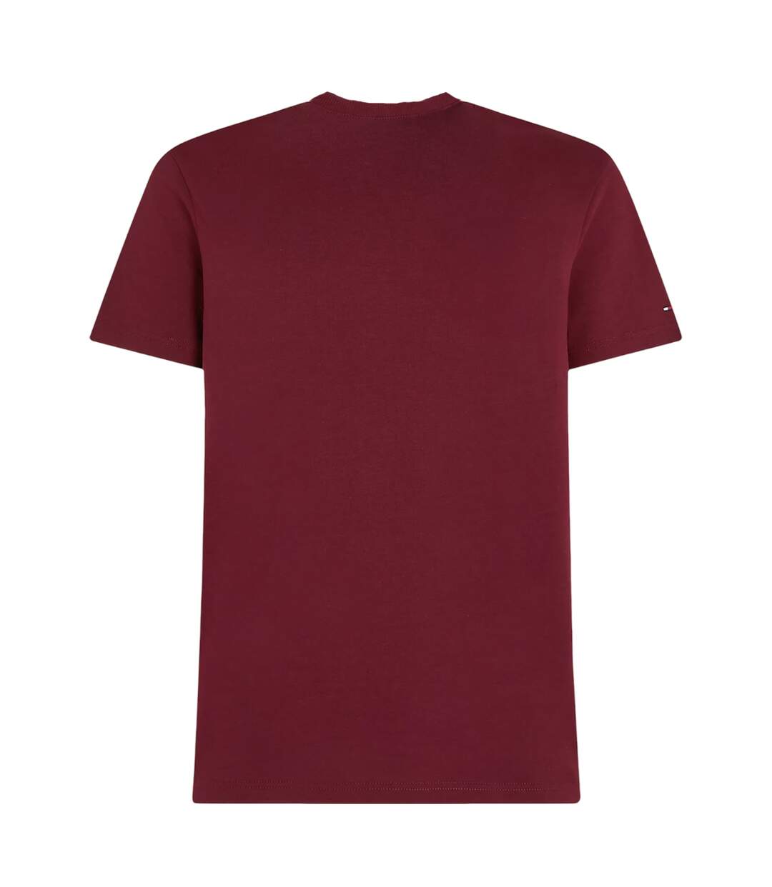 Mens Logo Embroidered T-shirt Purple Tommy Hilfiger-3