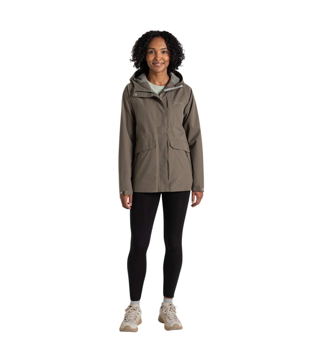 Womens/ladies Caldbeck Ll Waterproof Jacket Wild Olive Craghoppers-4