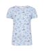 Womens/ladies Meadow Floral T-shirt Meadow Lazy Jacks-1