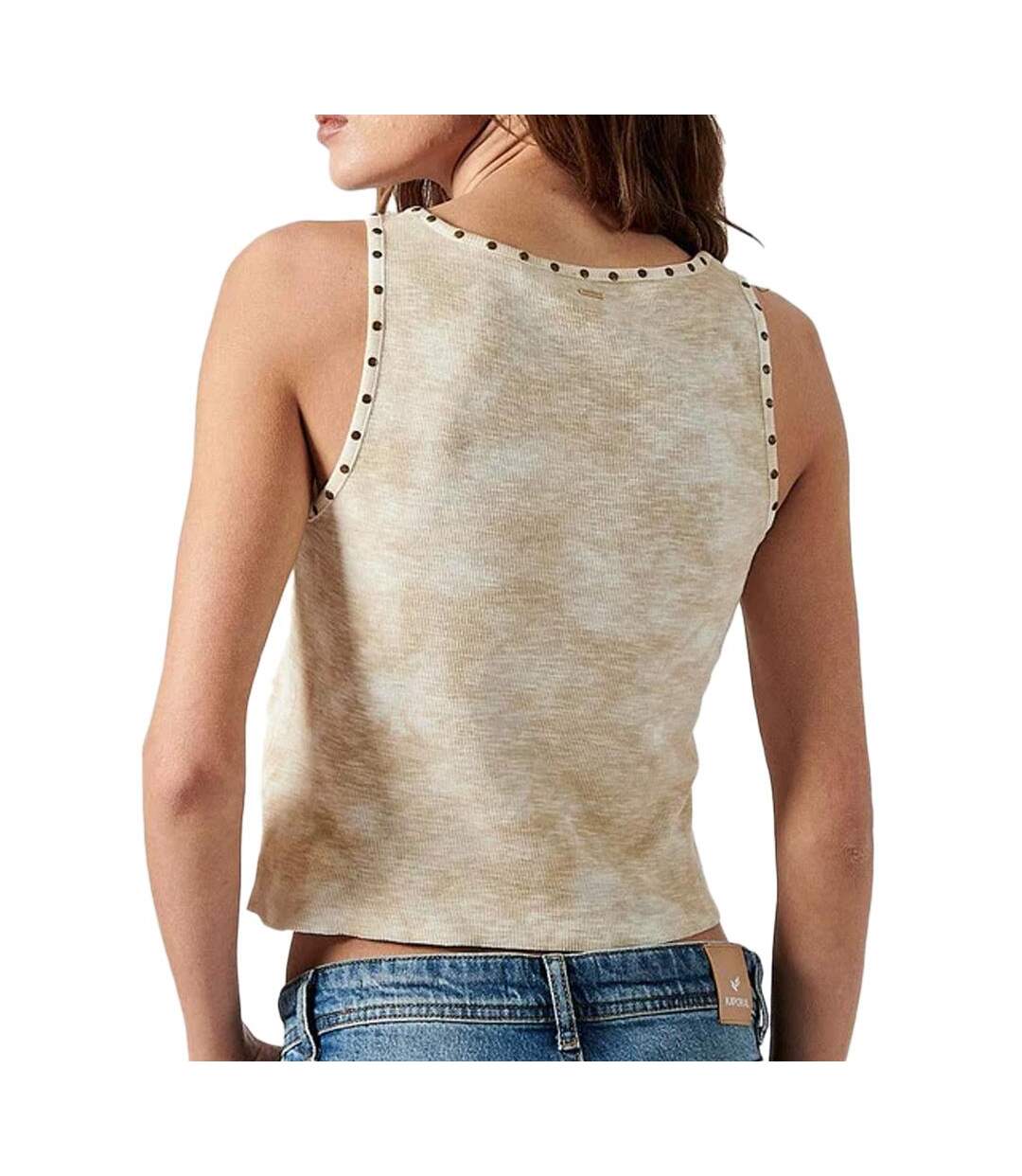 Débardeur beige femme kaporal farm-2