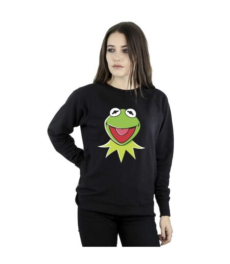 Disney Sweatshirt femme/femme Muppets Kermit Head (Noir) - UTBI31227