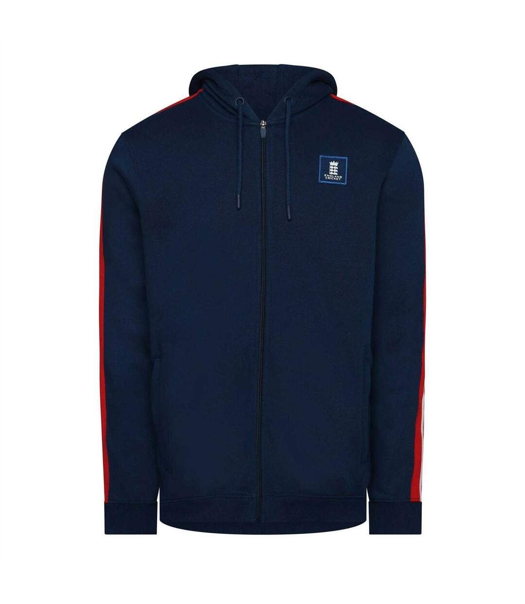 Mens England Cricket Full Zip Hoodie Navy Peony Castore-1