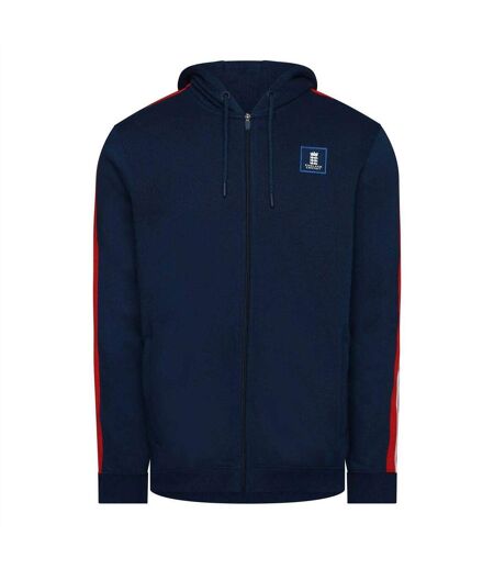 Mens England Cricket Full Zip Hoodie Navy Peony Castore