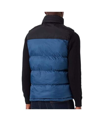 Doudoune sans manche Noir/Bleu Homme Schott Utahv - 3XL