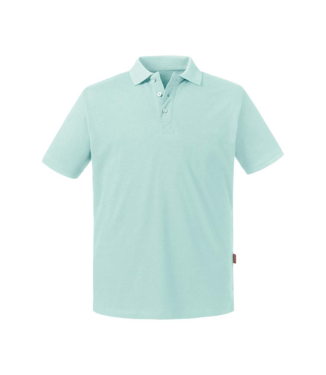 Russell Mens Pure Organic Polo (Aqua)