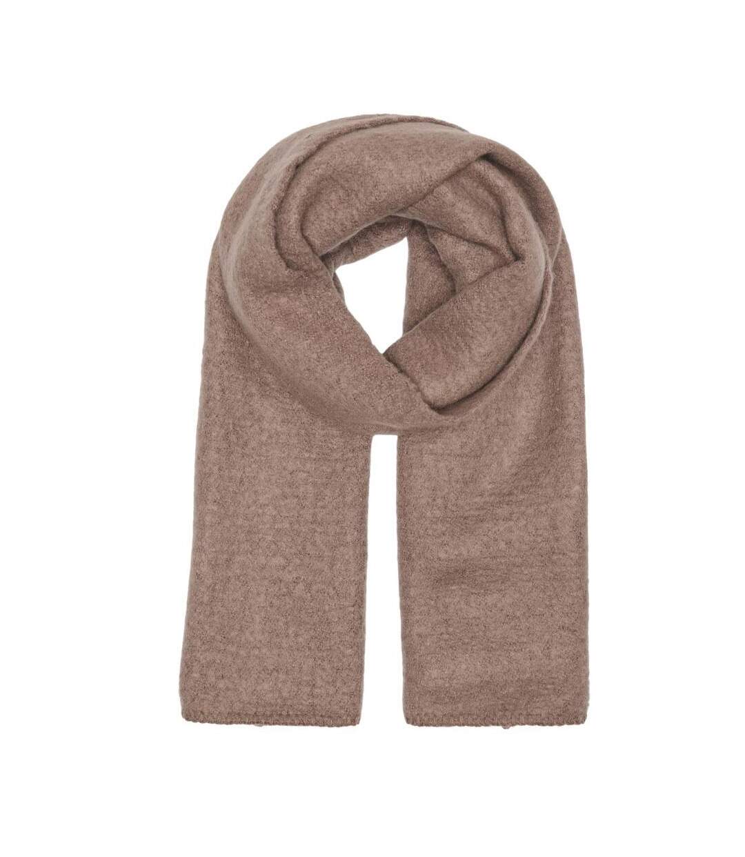 Echarpe marron femme only lima knit-1