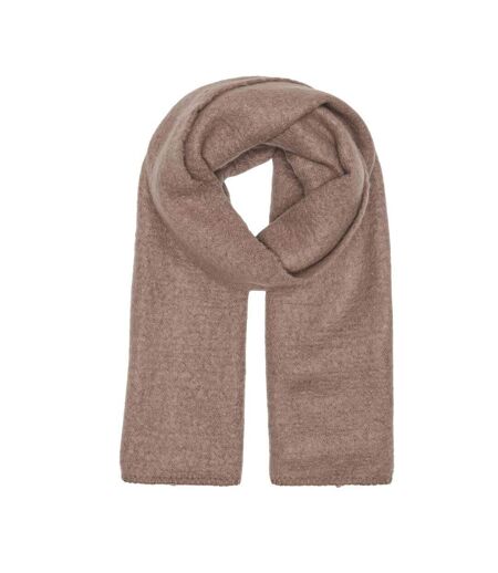 Echarpe marron femme only lima knit
