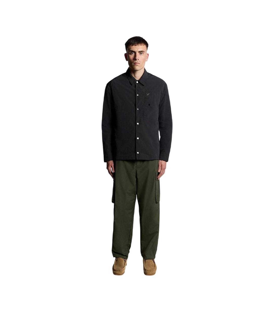 Surchemise Décontractée Manches Longues Homme Noir Lyle & Scott-1