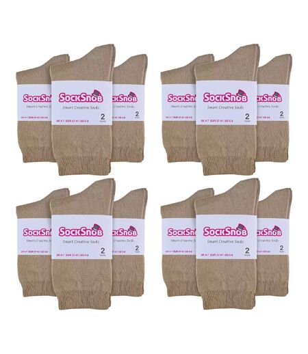 Sock Snob - 24 paires de chaussettes habillées en coton uni pour femme