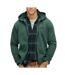 Sweat zippé vert foncé homme superdry essential washed ziphood - xxl-1