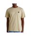 T-Shirt beige homme timberland sleeve badge-1