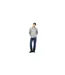 Mens Flag Quarter Zip Sweatshirt Light Grey Tommy Jeans-1