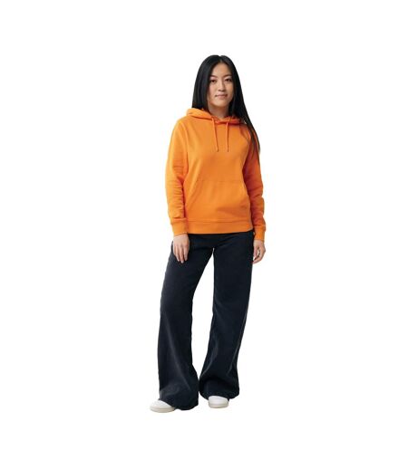 Unisex adult rila recycled cotton lightweight hoodie orange Iqoniq
